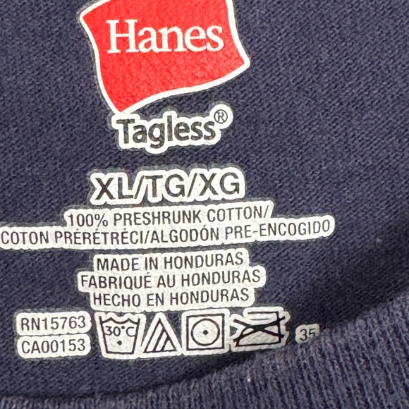 Hanes Men’s Navy Blue NY Knicks & Yankees Graphic T-Shirt Size XL - Picture 3 of 5